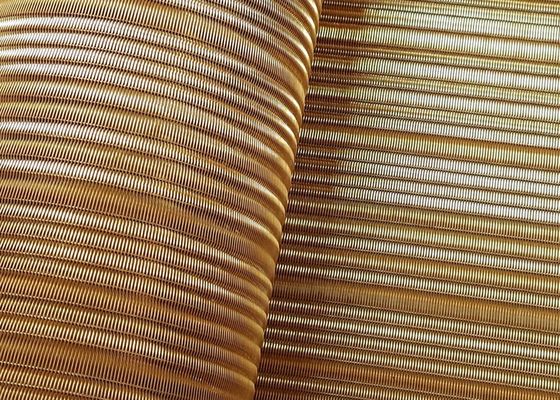 PVDF Decorative Brass Mesh Screen Weave Wire Mesh Laminated Glass